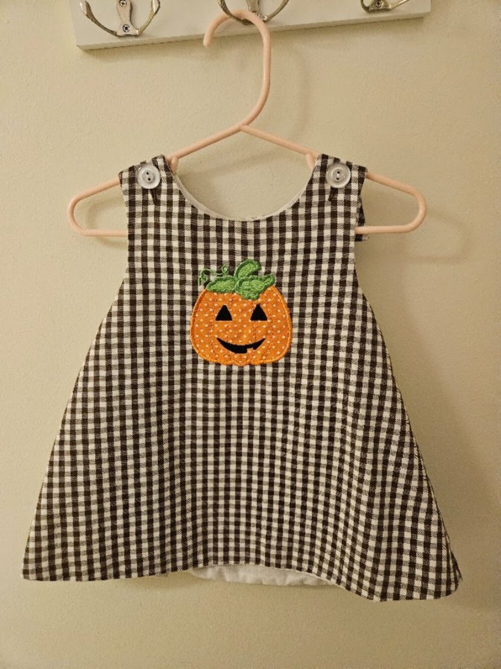 Halloween and/or Thanksgiving Pumpkin 12m baby girl dress